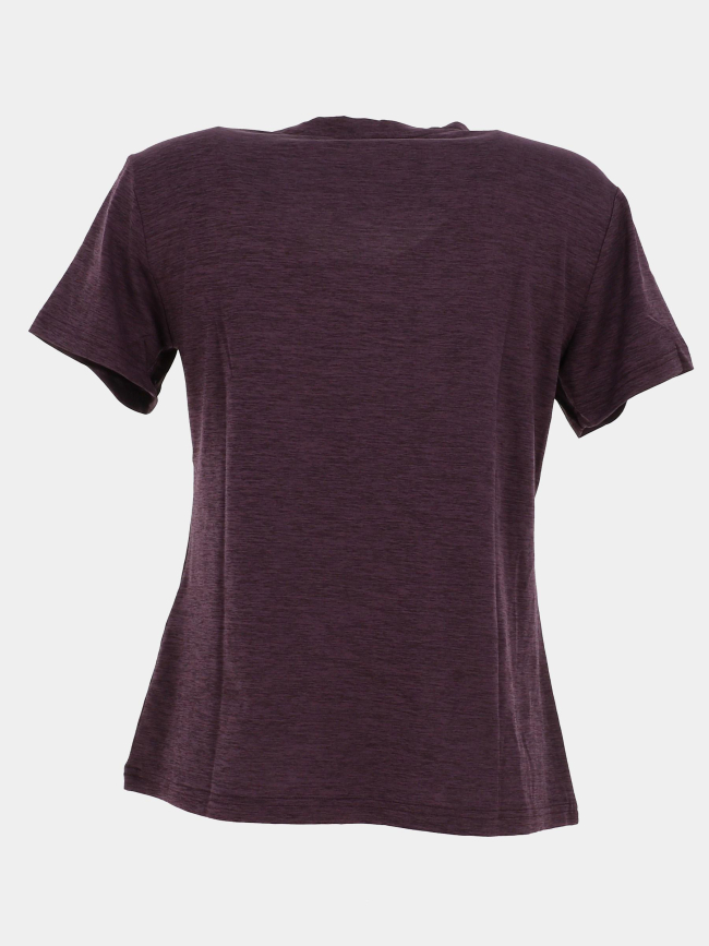 T-shirt de sport chiné à col v onpcore violet femme - Only
