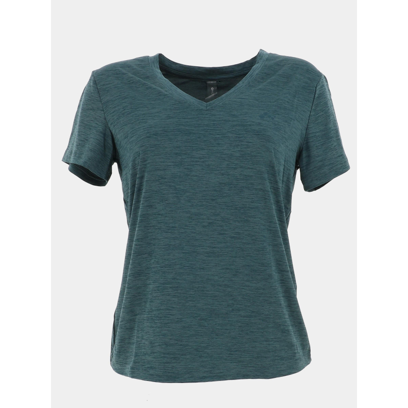 T-shirt de sport chiné à col v onpcore bleu femme - Only