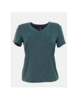 T-shirt de sport chiné à col v onpcore bleu femme - Only