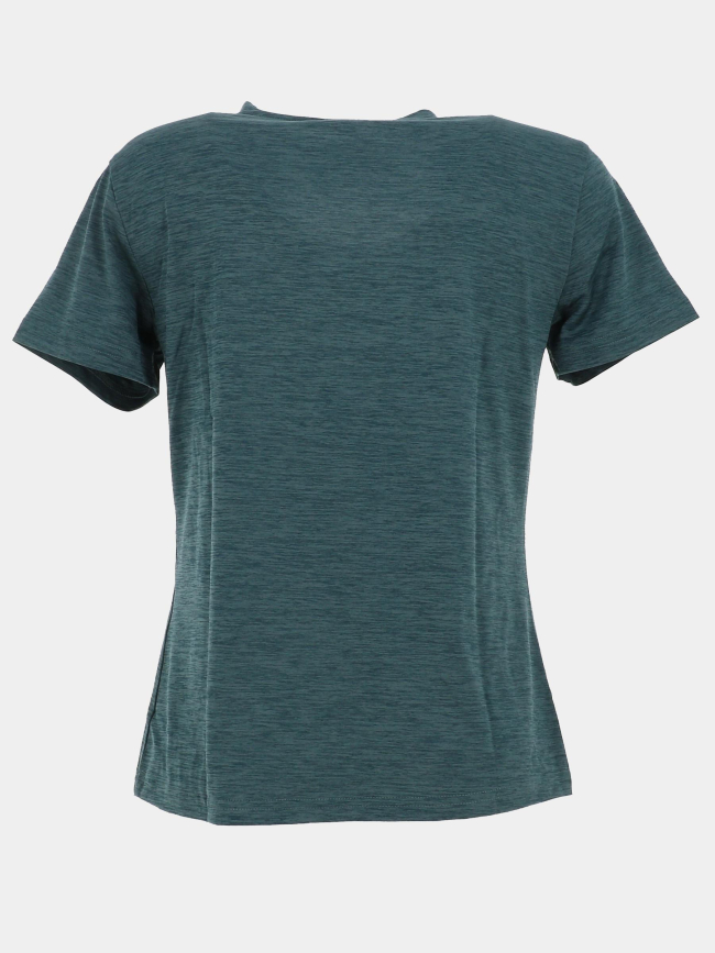 T-shirt de sport chiné à col v onpcore bleu femme - Only