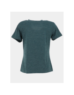 T-shirt de sport chiné à col v onpcore bleu femme - Only