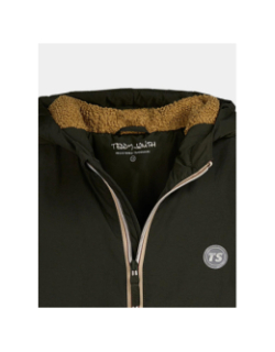 Parka à capuche col montant p-tor kaki enfant - Teddy Smith