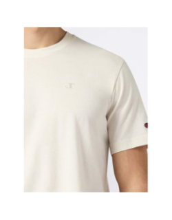 T-shirt uni micro logo beige homme - Champion