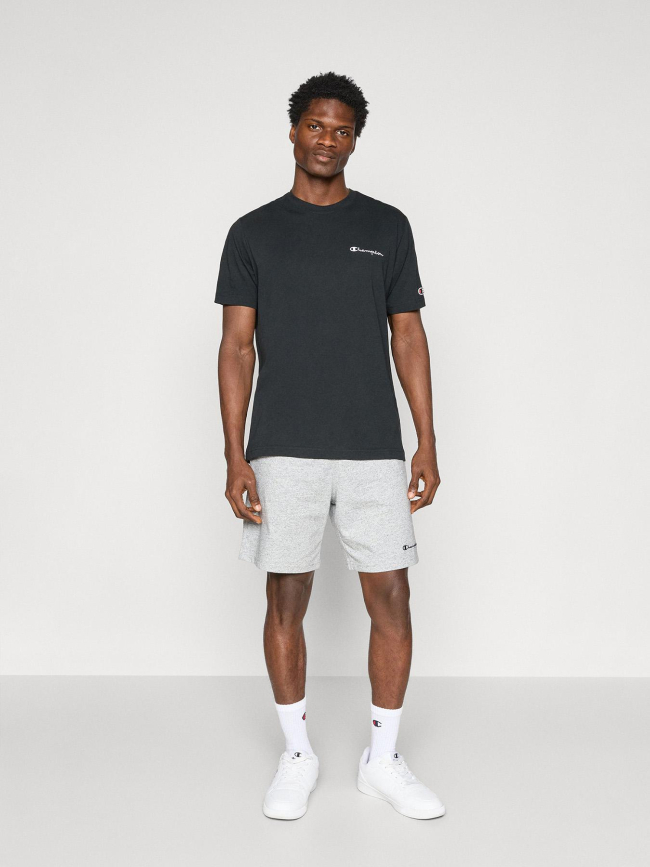 T-shirt à manches courtes et logo brodé noir homme - Champion