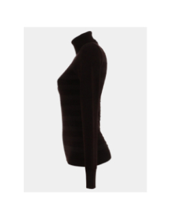 Pull fin ajusté à col roulé menthyo marron femme - Morgan