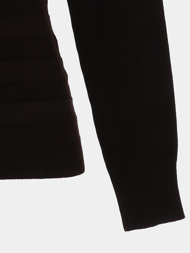 Pull fin ajusté à col roulé menthyo marron femme - Morgan