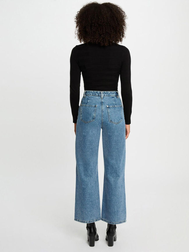 Pull fin ajusté à col roulé menthyo noir femme - Morgan