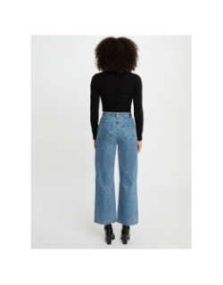 Pull fin ajusté à col roulé menthyo noir femme - Morgan