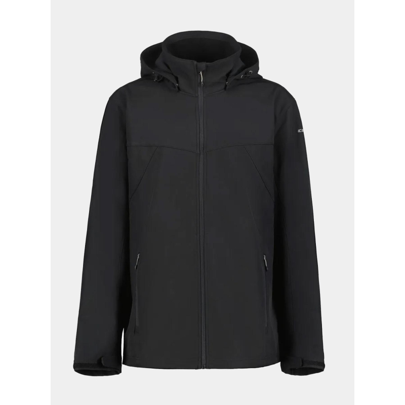 Veste softshell à capuche brimfield noir homme - Icepeak