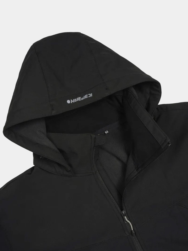 Veste softshell à capuche brimfield noir homme - Icepeak
