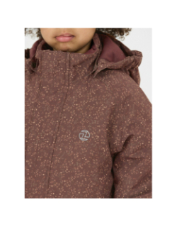 Combinaison de ski tower printed w-pro violet enfant - Zig Zag