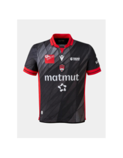 Maillot de rugby domicile lou 25/26 noir enfant - M Com