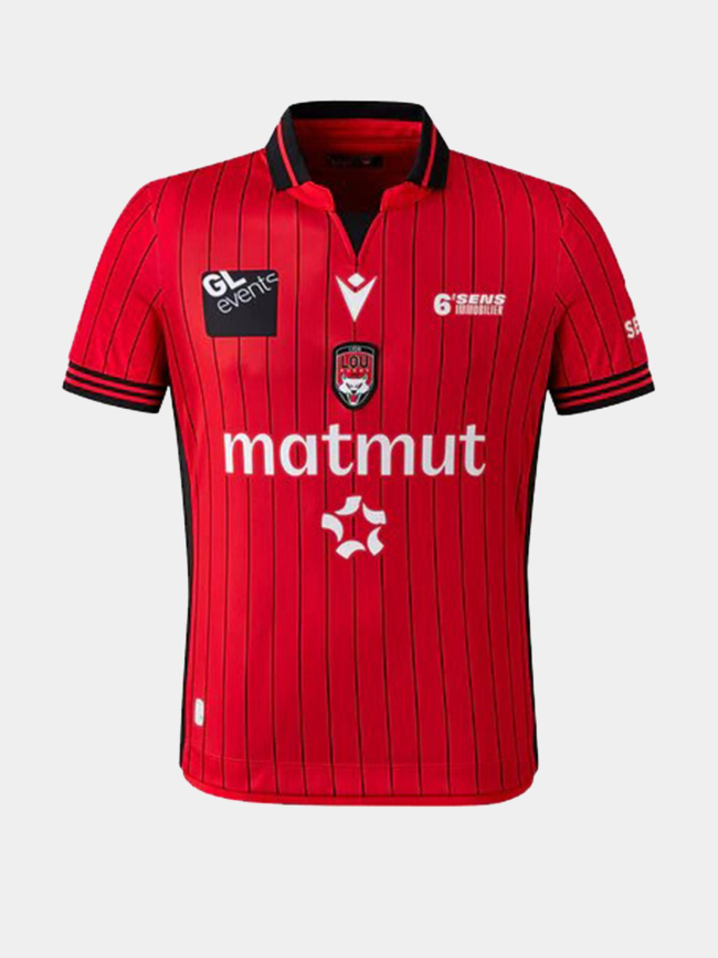 Maillot de rugby extérieur lou 25/26 rouge enfant - M Com