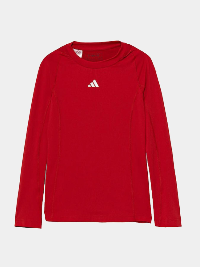 T-shirt de sport à manches longues tf ls rouge enfant - Adidas