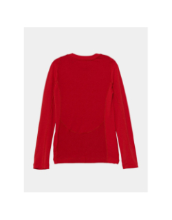 T-shirt de sport à manches longues tf ls rouge enfant - Adidas