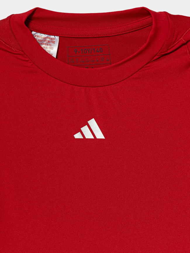 T-shirt de sport à manches longues tf ls rouge enfant - Adidas
