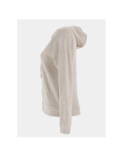 Sweat à capuche en velours côtelé daltreey beige femme - Sun Valley