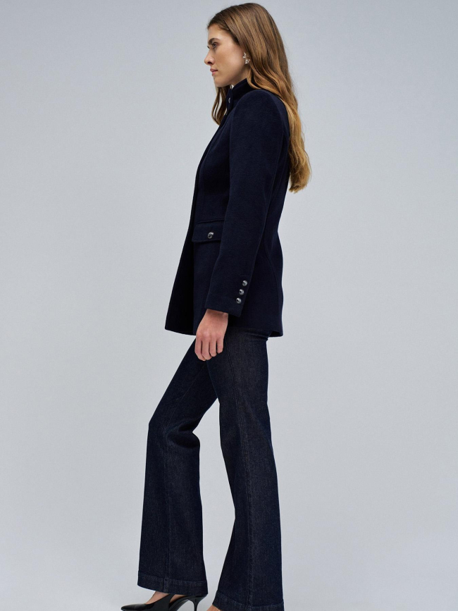 Veste en laine courte bleu marine femme - Salsa