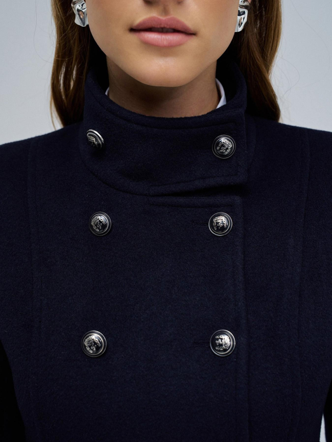 Veste en laine courte bleu marine femme - Salsa