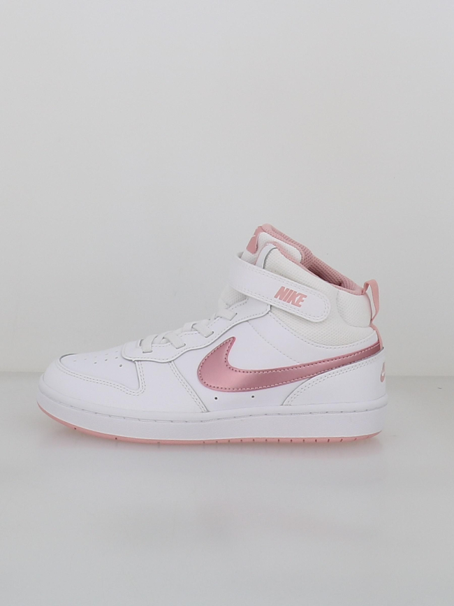 Baskets à scratch court borough mid 2 psv blanc enfant - Nike