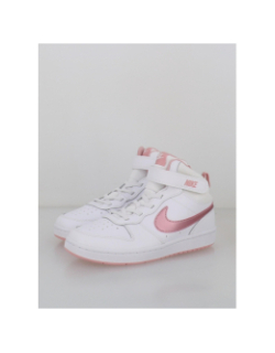 Baskets à scratch court borough mid 2 psv blanc enfant - Nike