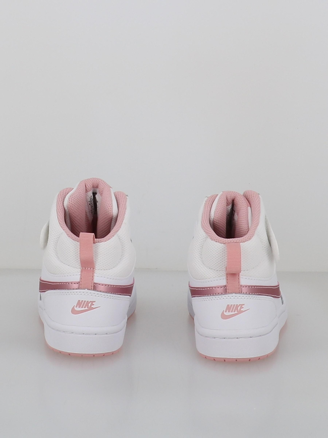 Baskets à scratch court borough mid 2 psv blanc enfant - Nike