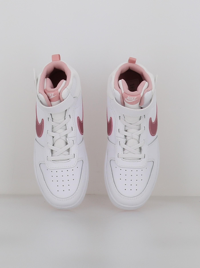 Baskets à scratch court borough mid 2 psv blanc enfant - Nike