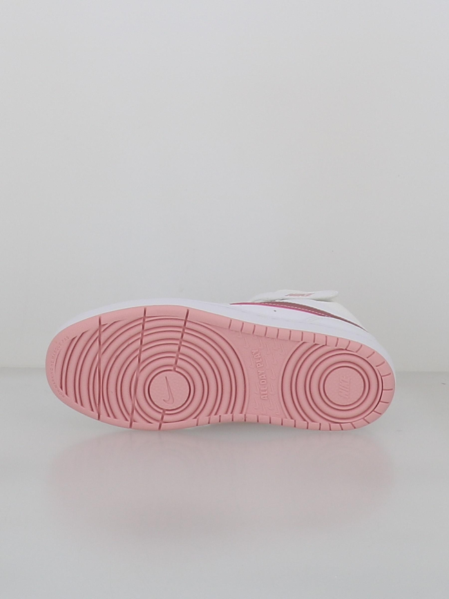 Baskets à scratch court borough mid 2 psv blanc enfant - Nike