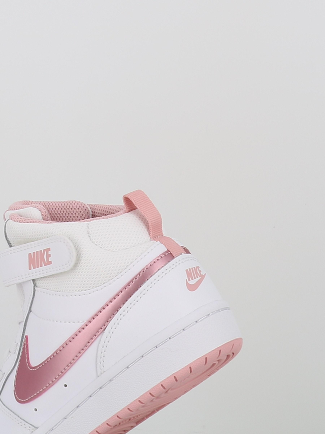 Baskets à scratch court borough mid 2 psv blanc enfant - Nike