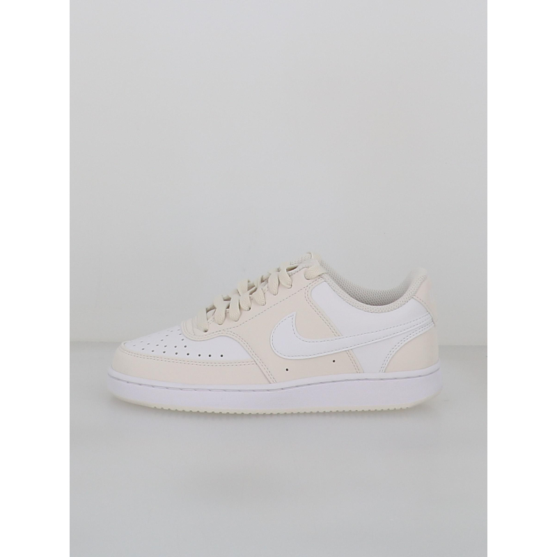 Baskets court vision blanc beige femme - Nike