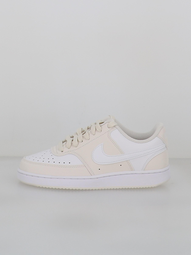 Baskets court vision blanc beige femme - Nike