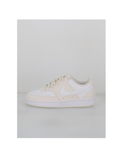 Baskets court vision blanc beige femme - Nike