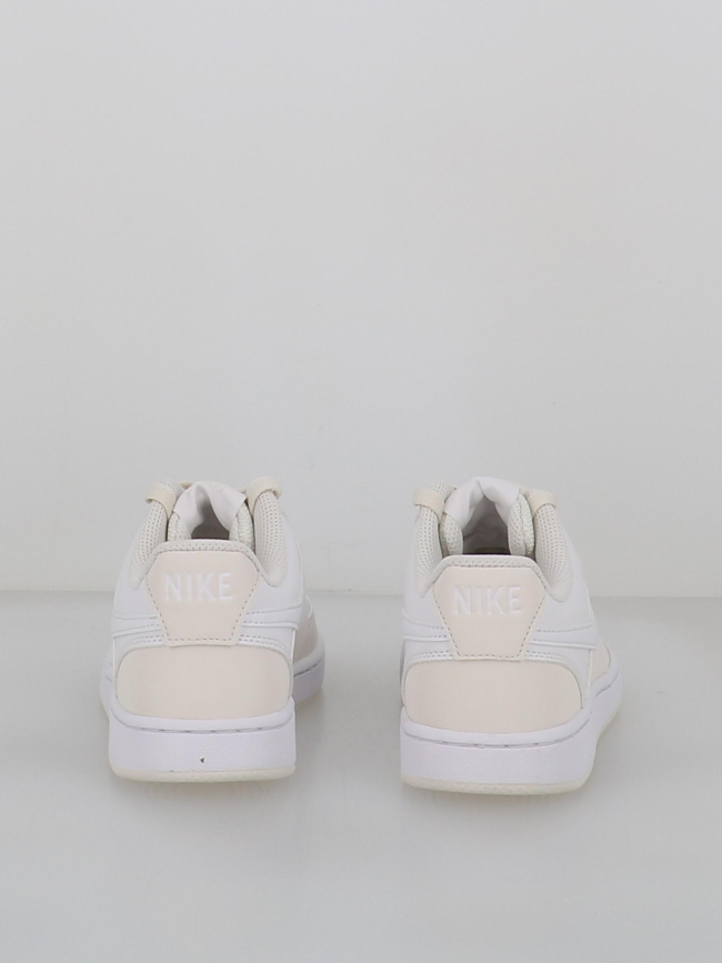 Baskets court vision blanc beige femme - Nike