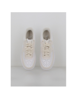 Baskets court vision blanc beige femme - Nike