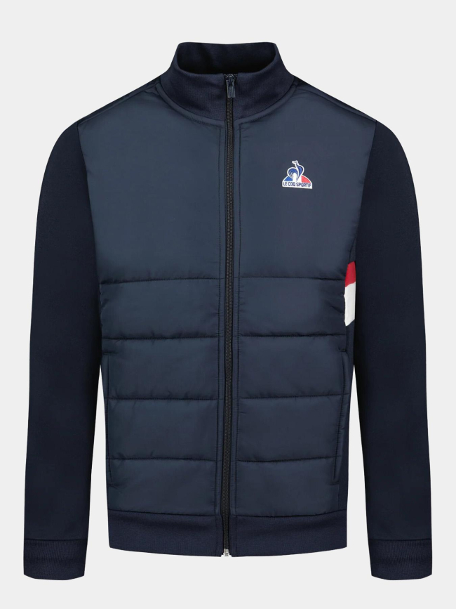 Veste zippé tri sp fz hybride bleu marine homme - Le Coq Sportif