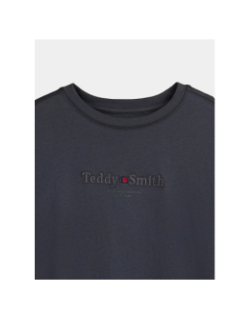 T-shirt à manches longues t-jim anthracite garçon - Teddy Smith