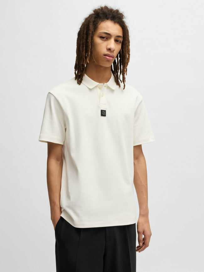 Polo à manches courtes deabono blanc homme - Hugo