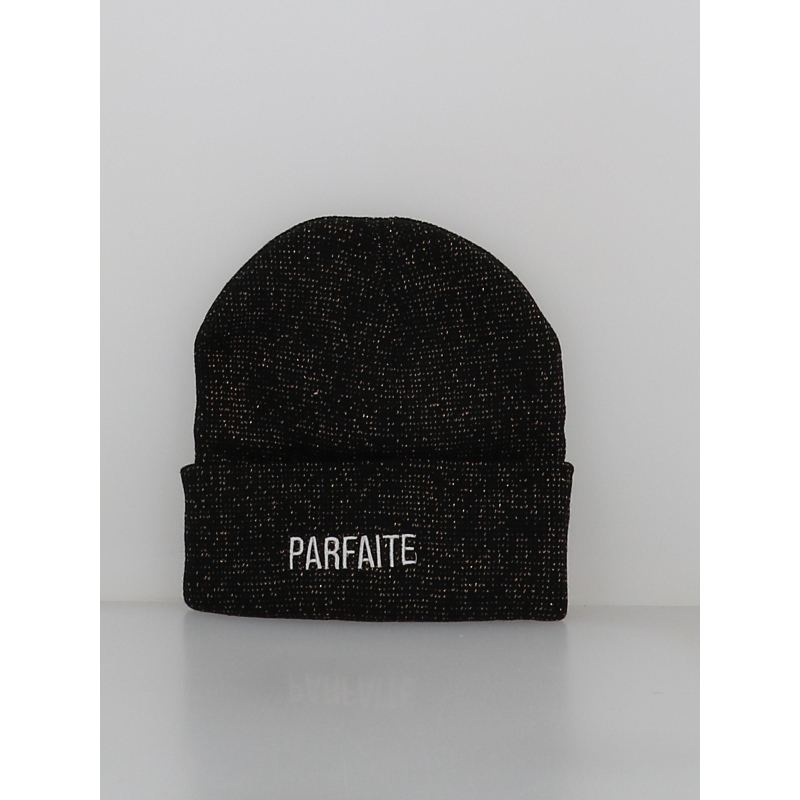 Bonnet pailleté parfaire noir femme - Stc