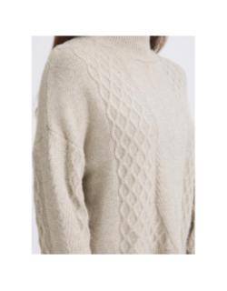 Pull mylle beige femme - Ichi