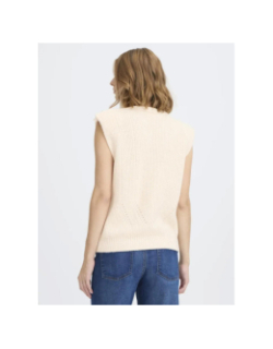 Pull sans manche povoke blanc femme - Ichi