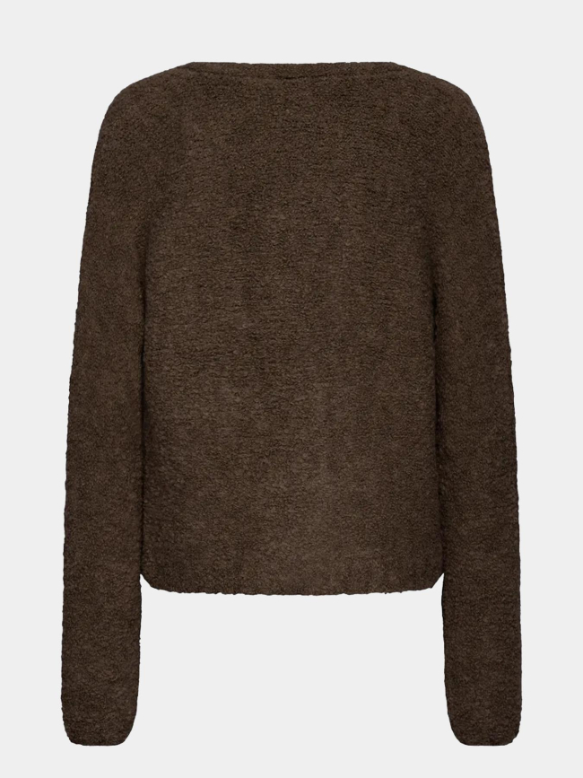 Gilet cardigan blarisa marron femme - Ichi