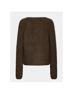 Gilet cardigan blarisa marron femme - Ichi