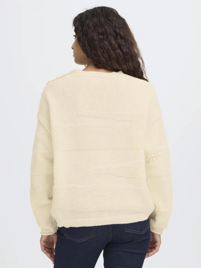 Pull astra blanc crème femme - Ichi