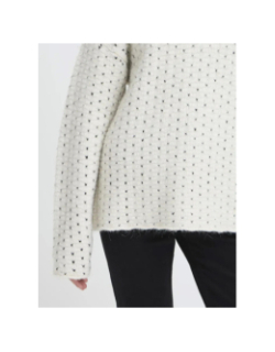 Pull motifs kamara blanc femme - Ichi