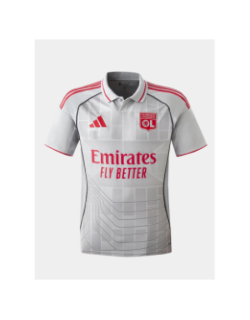 Maillot de football third ol 25/26 gris enfant - Adidas