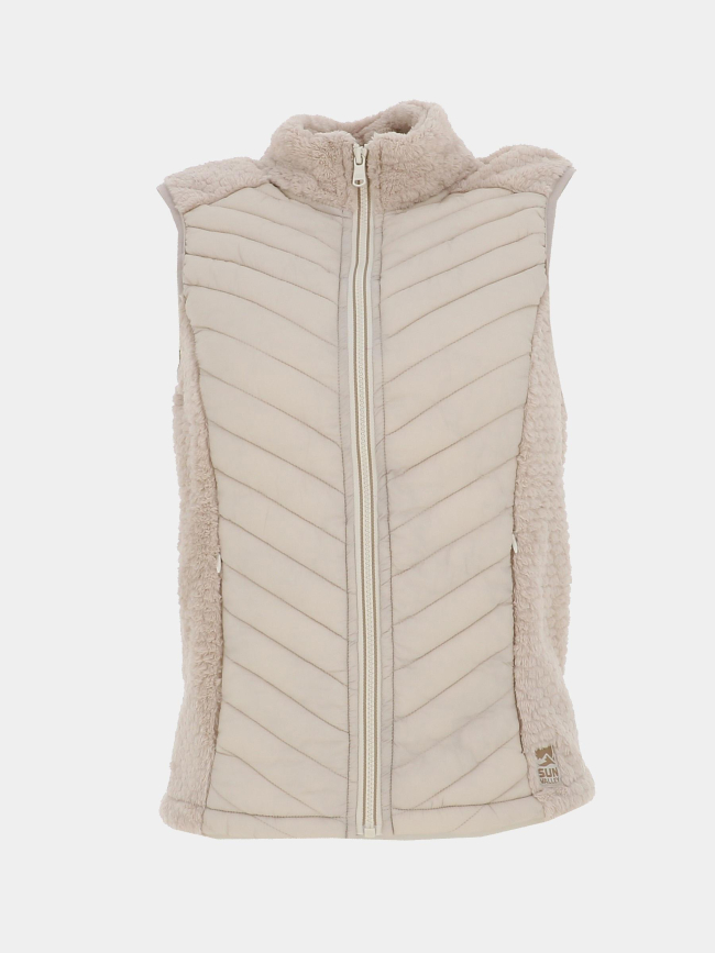 Veste polaire sans manches dobroll beige femme - Sun Valley