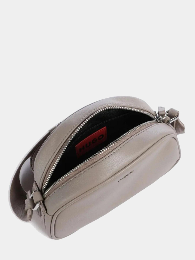 Sac bandoulière moon beige femme - Hugo