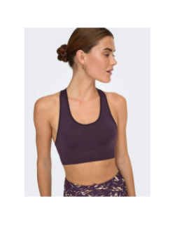 Brassière de sport daisy 2 violet femme - Only Play