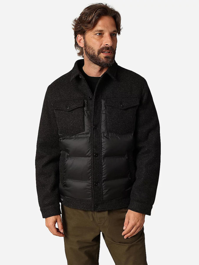 Blouson matelassée gusto noir homme - Deeluxe
