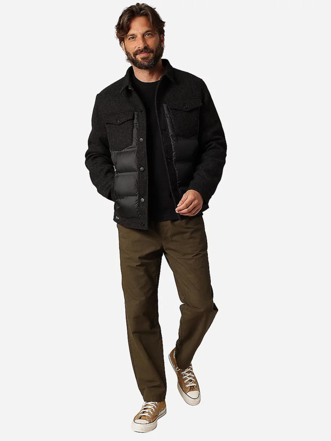 Blouson matelassée gusto noir homme - Deeluxe